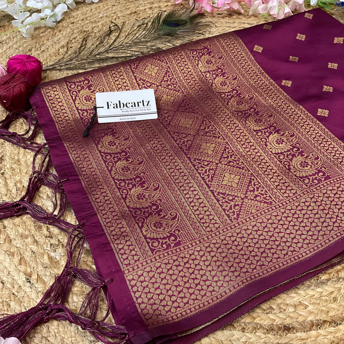 AaradhyaDup Beautiful Jacquard Woven Design Dupatta for women | Only Dupatta