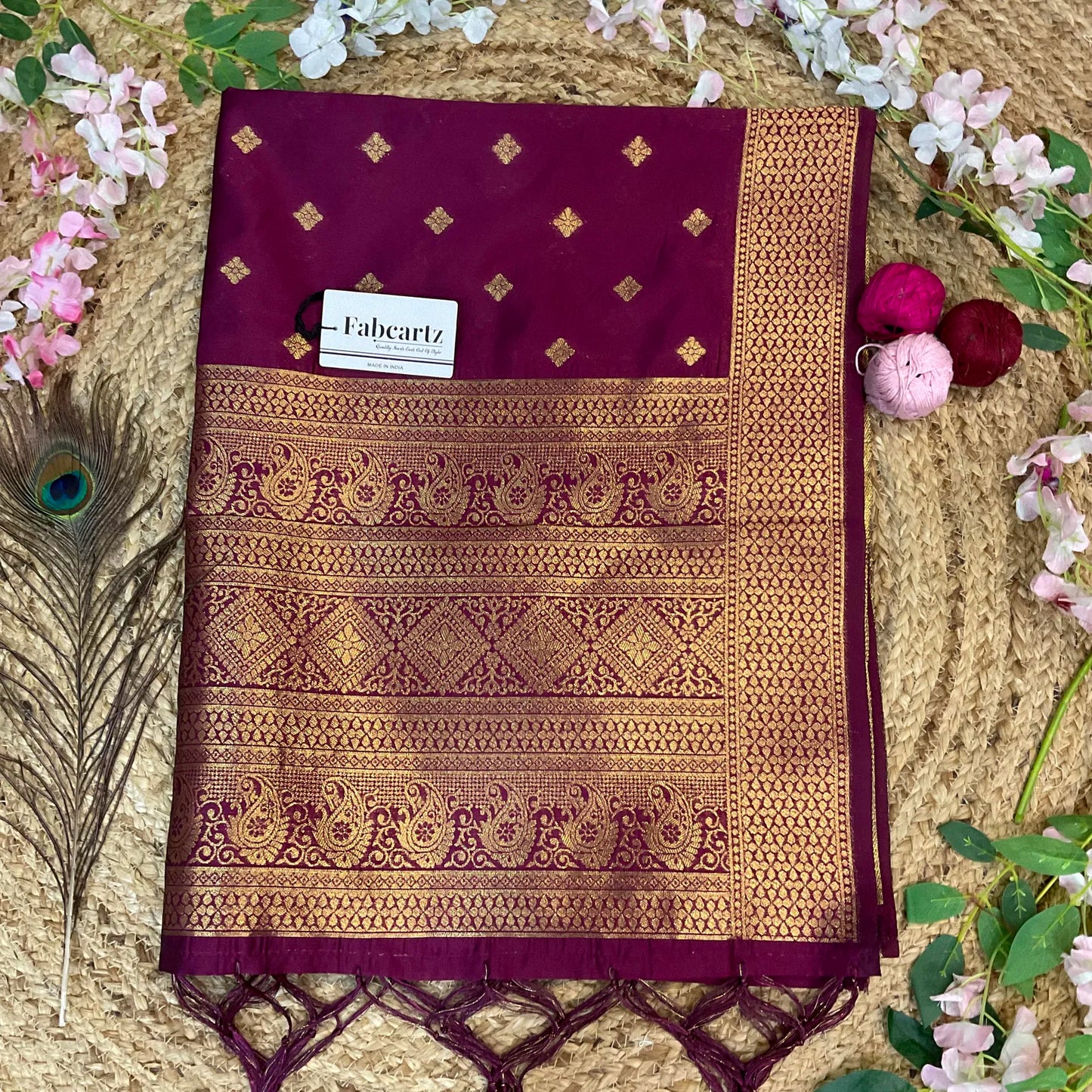 AaradhyaDup Beautiful Jacquard Woven Design Dupatta for women | Only Dupatta