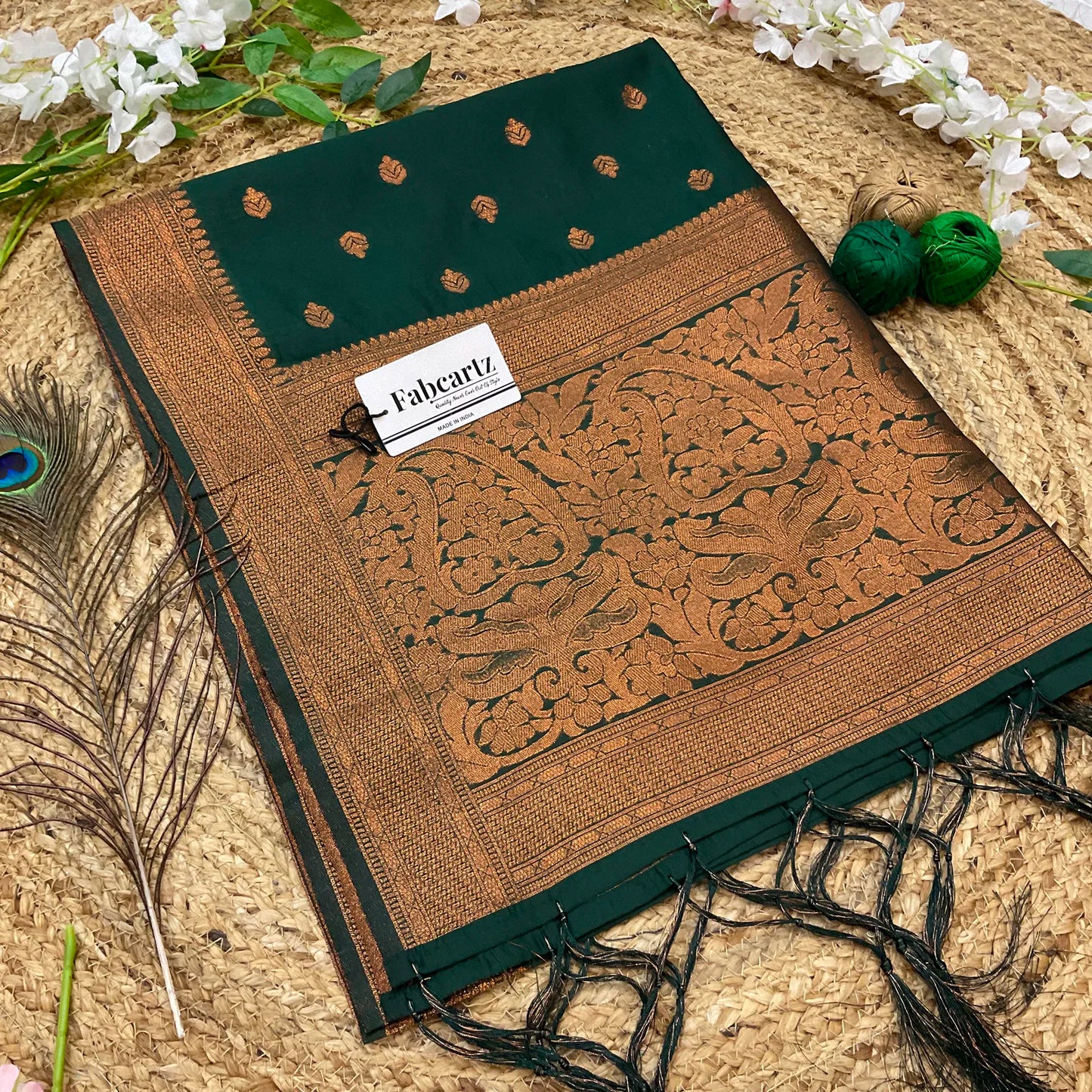 AarviDup Beautiful Jacquard Woven Design Dupatta for women | Only Dupatta