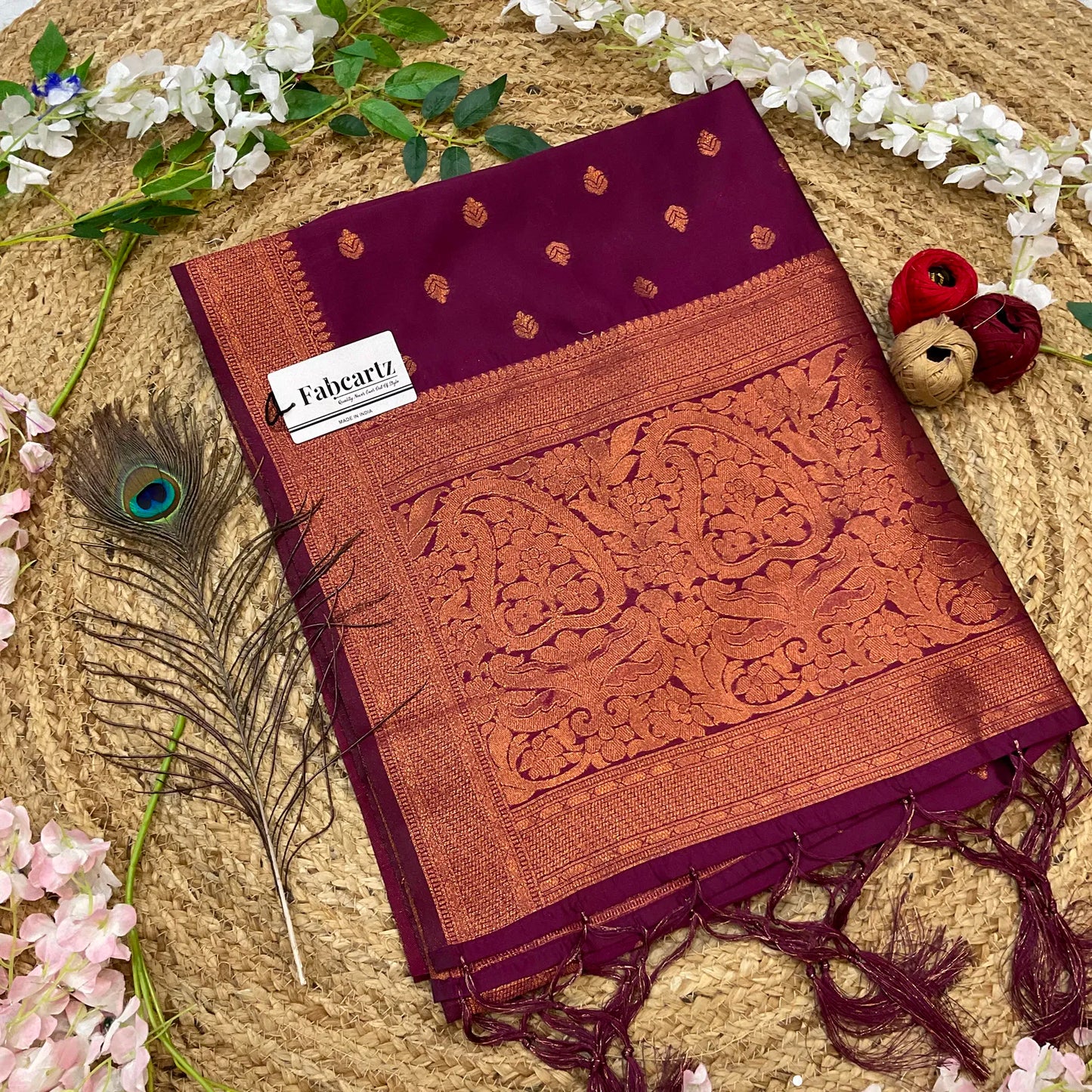 AarviDup Beautiful Jacquard Woven Design Dupatta for women | Only Dupatta