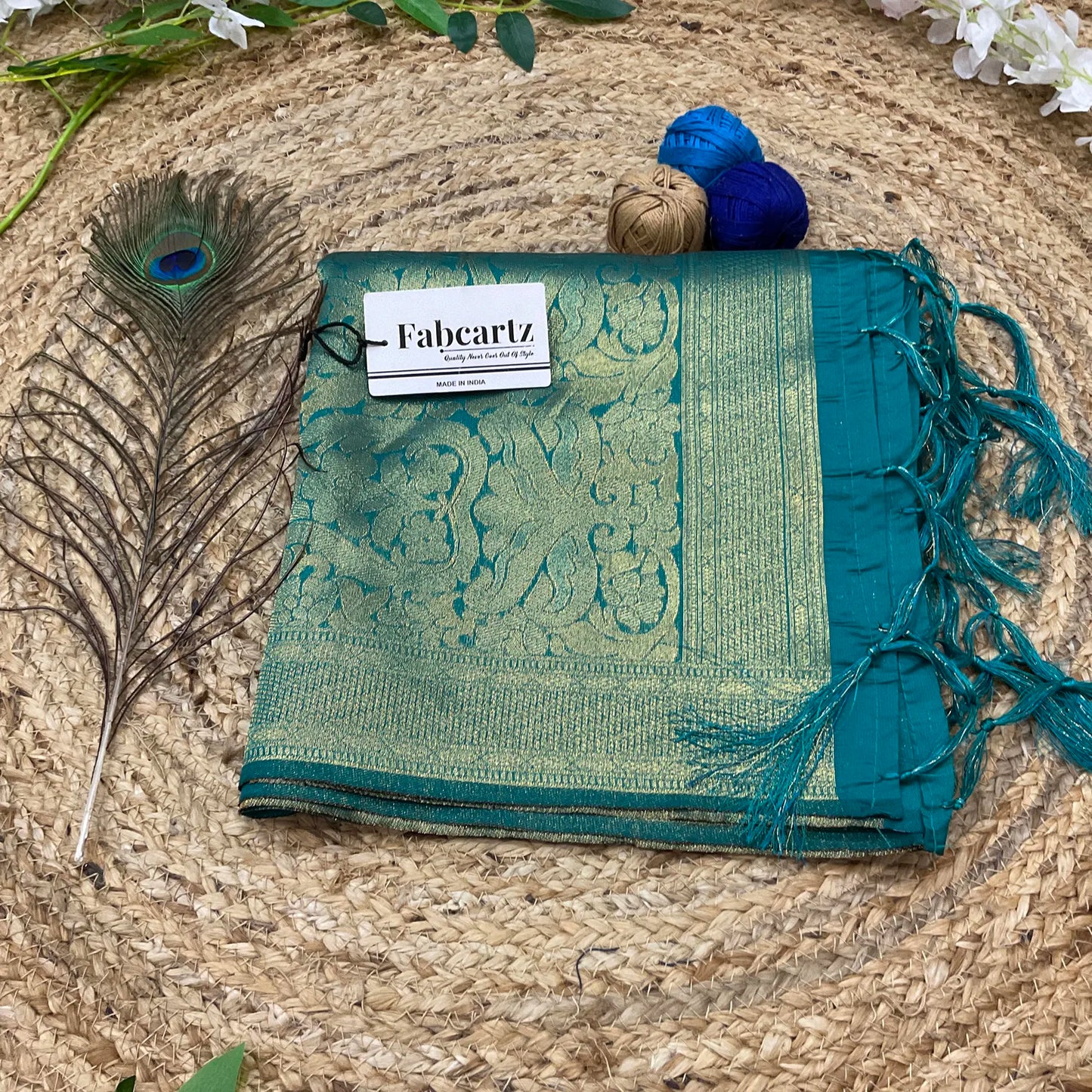 AarviDup Beautiful Jacquard Woven Design Dupatta for women | Only Dupatta