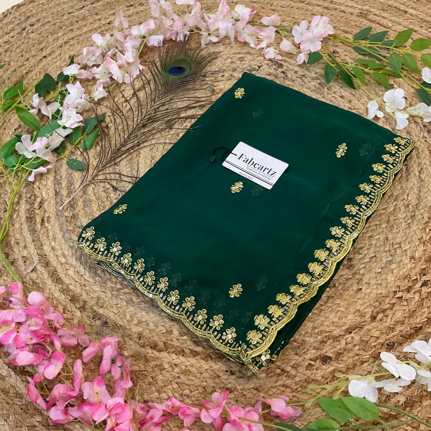 AditiDup Beautiful Embroidery work Rangoli Dupatta for women | Only Dupatta