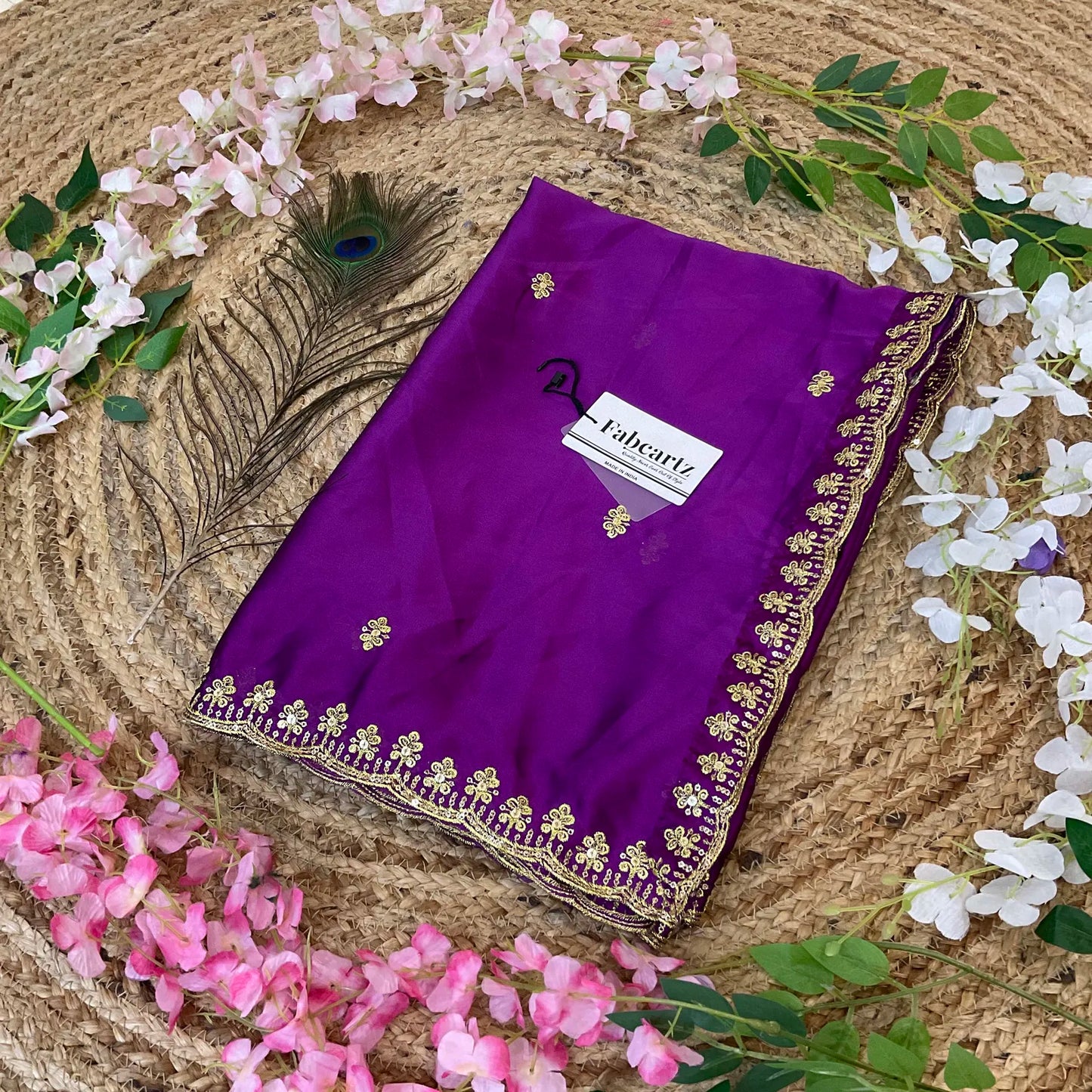 AditiDup Beautiful Embroidery work Rangoli Dupatta for women | Only Dupatta