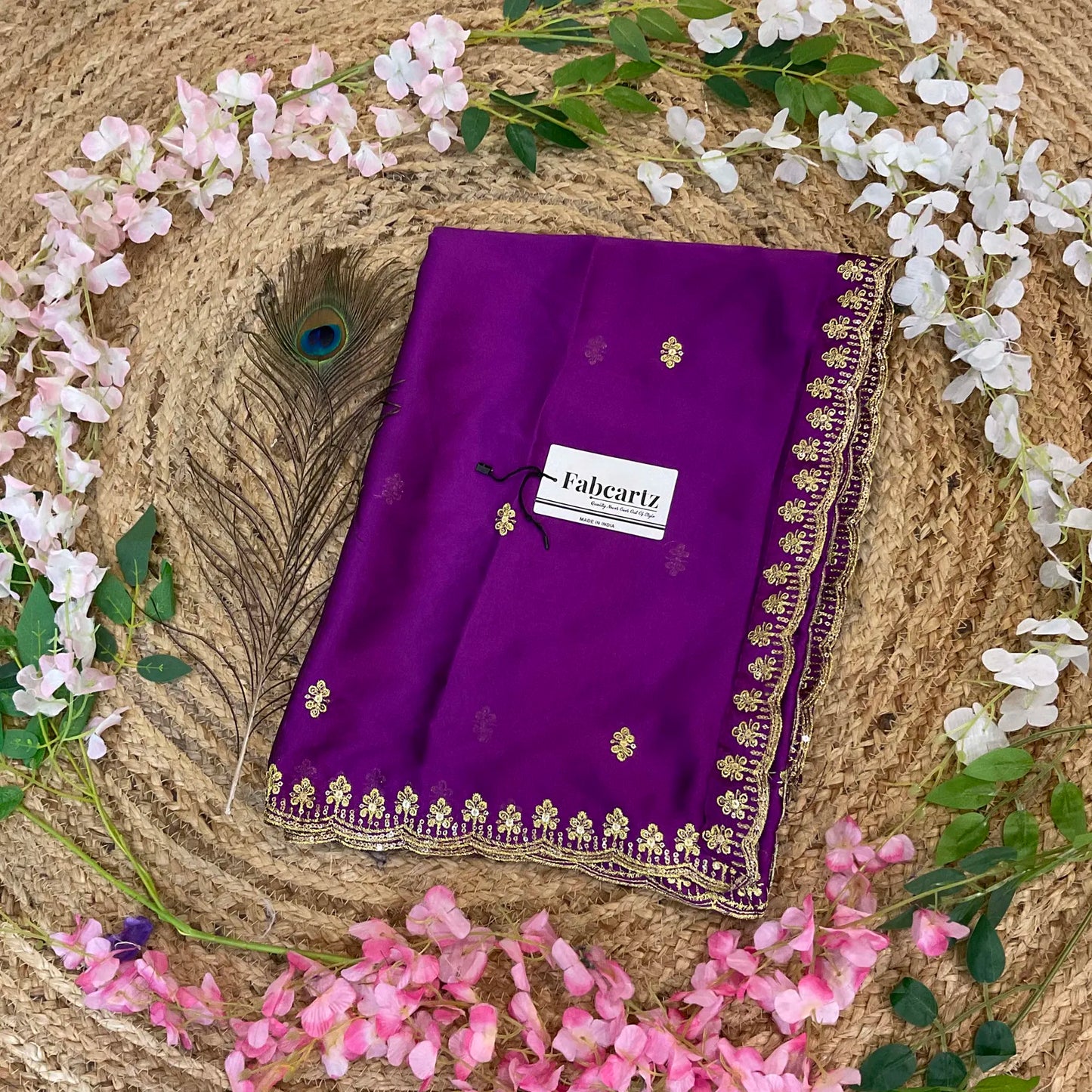 AditiDup Beautiful Embroidery work Rangoli Dupatta for women | Only Dupatta