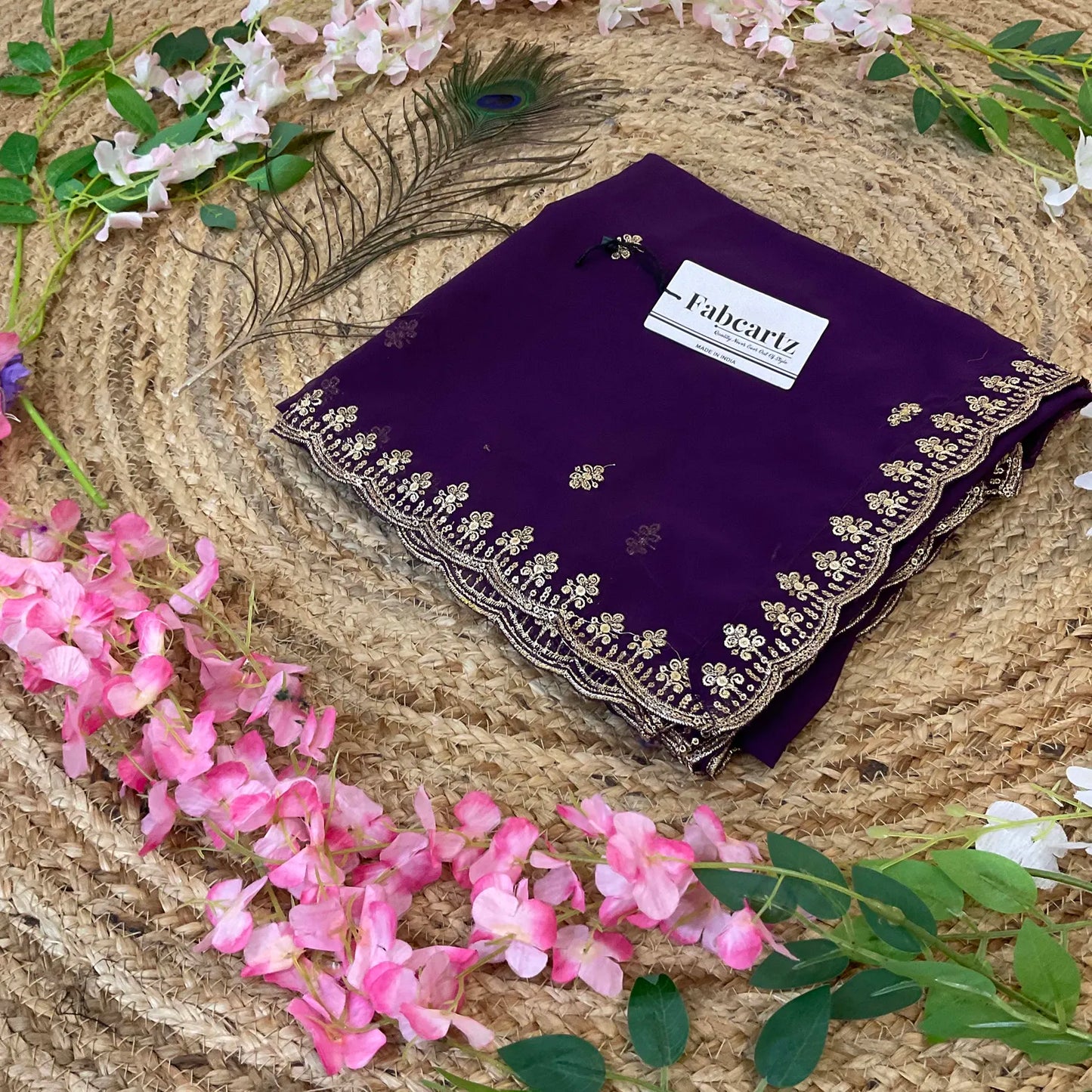 AditiDup Beautiful Embroidery work Rangoli Dupatta for women | Only Dupatta