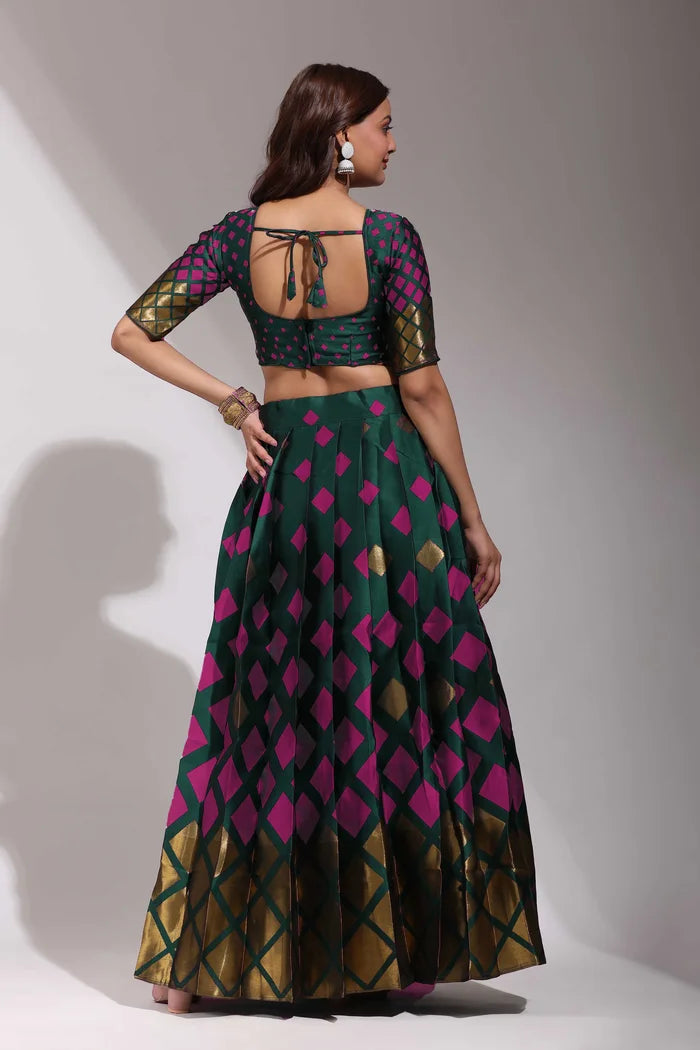 Multiverse Pattu South Indian Festival Traditional Half Saree