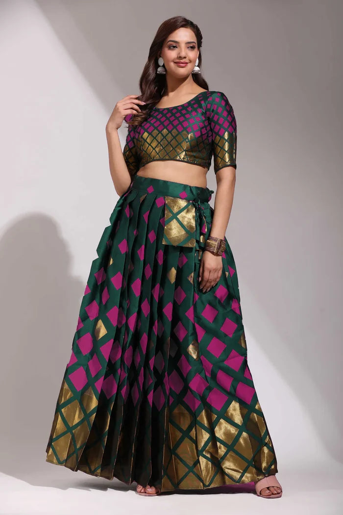 Multiverse Pattu South Indian Festival Traditional Half Saree