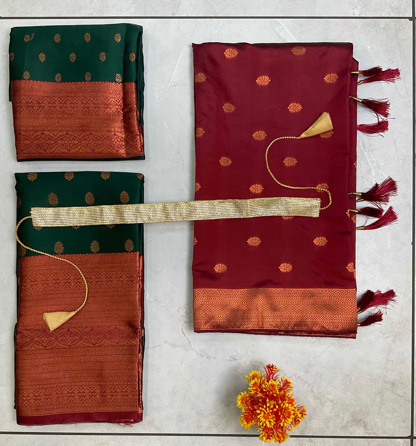 South Indian Festival Traditional Half Saree (Kantara)