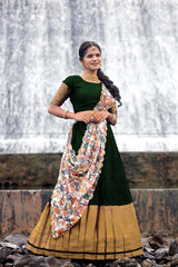 DigitalDUpattta South Indian Festival Traditional Half Saree