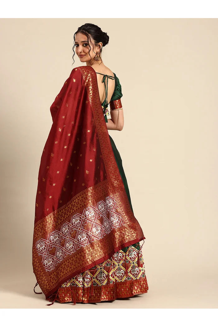 South Indian Festival Traditional Half Saree (GajjaPattu)