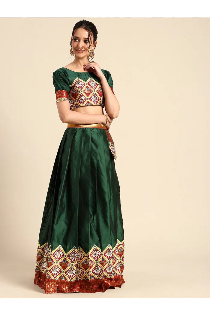 South Indian Festival Traditional Half Saree (GajjaPattu)