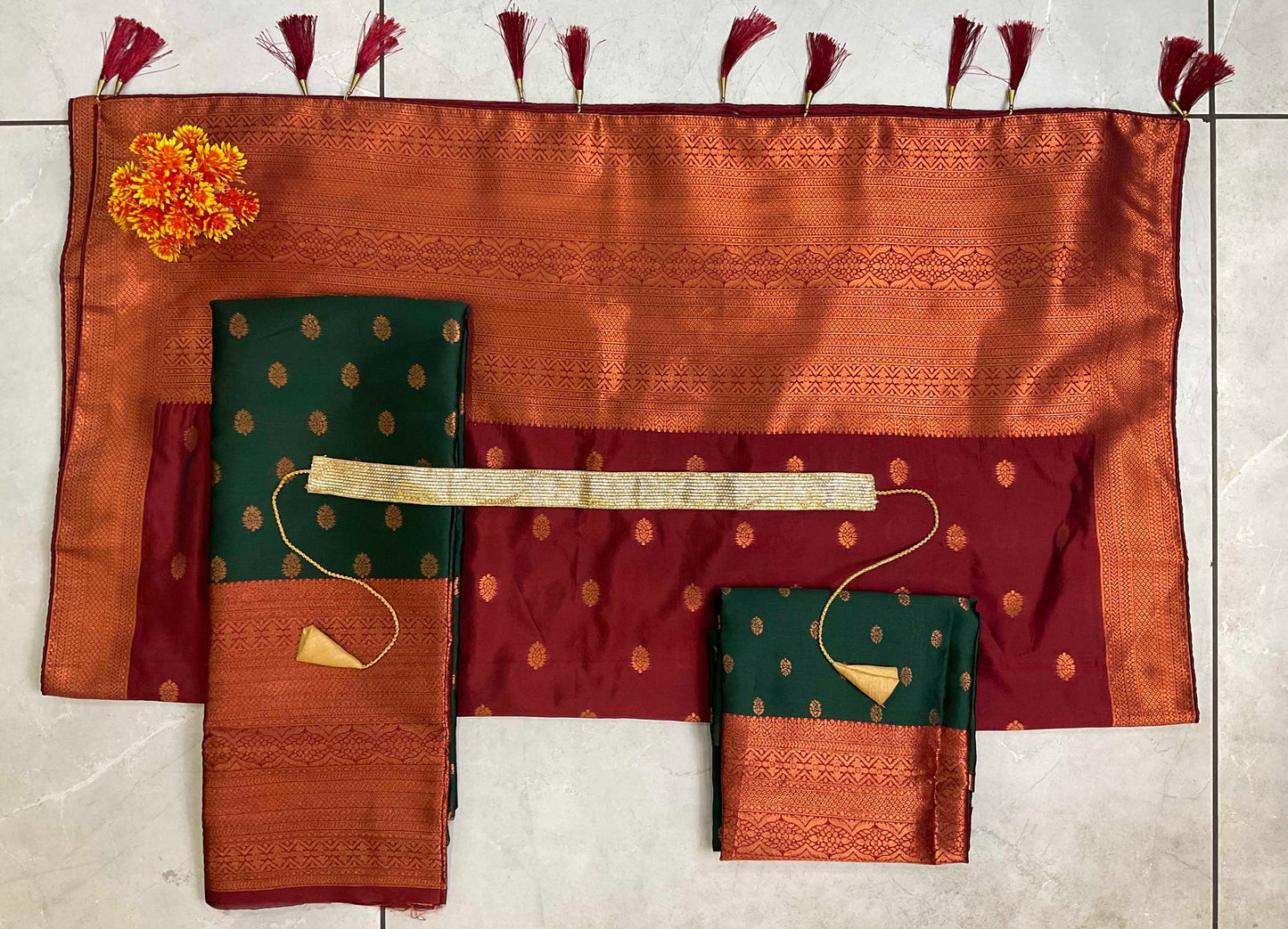 South Indian Festival Traditional Half Saree (Kantara)
