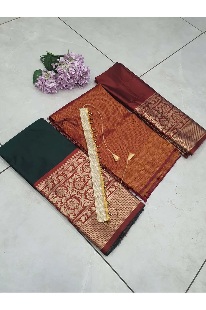 South Indian Festival Traditional Half Saree (Purnima)