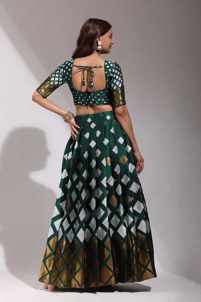 Multiverse Pattu South Indian Festival Traditional Half Saree