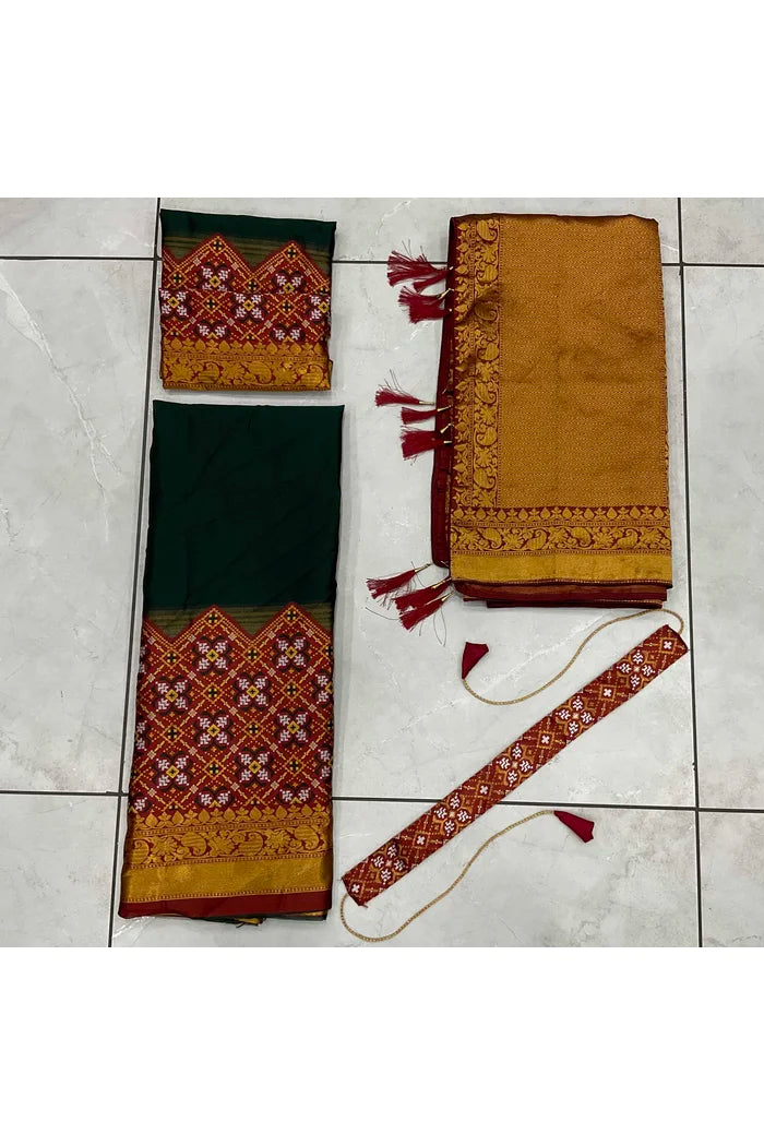 South Indian Festival Traditional Half Saree (Patola)