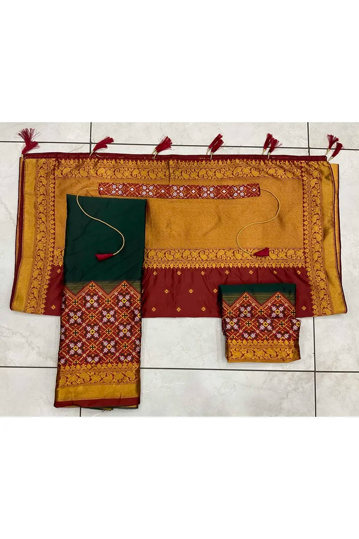South Indian Festival Traditional Half Saree (Patola)