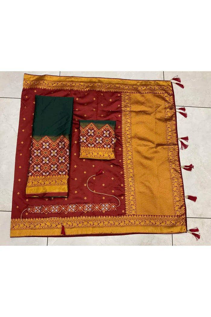 South Indian Festival Traditional Half Saree (Patola)