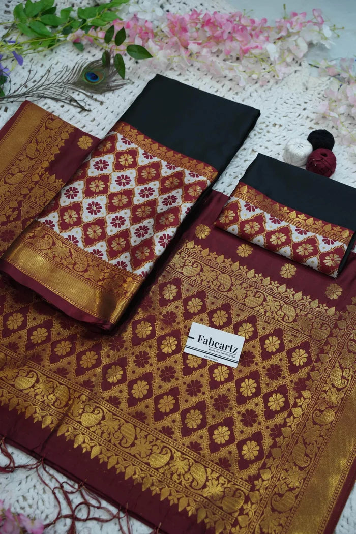 OnlinePattu South Indian Festival Traditional Half Saree