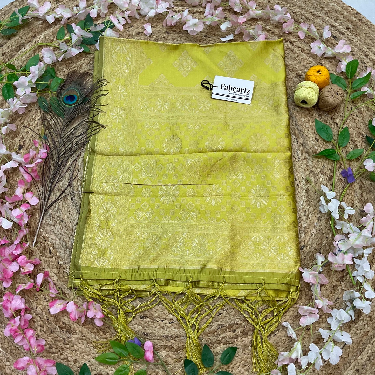 BoxDup Beautiful Jacquard Woven Design Kids Dupatta for women | Only Dupatta