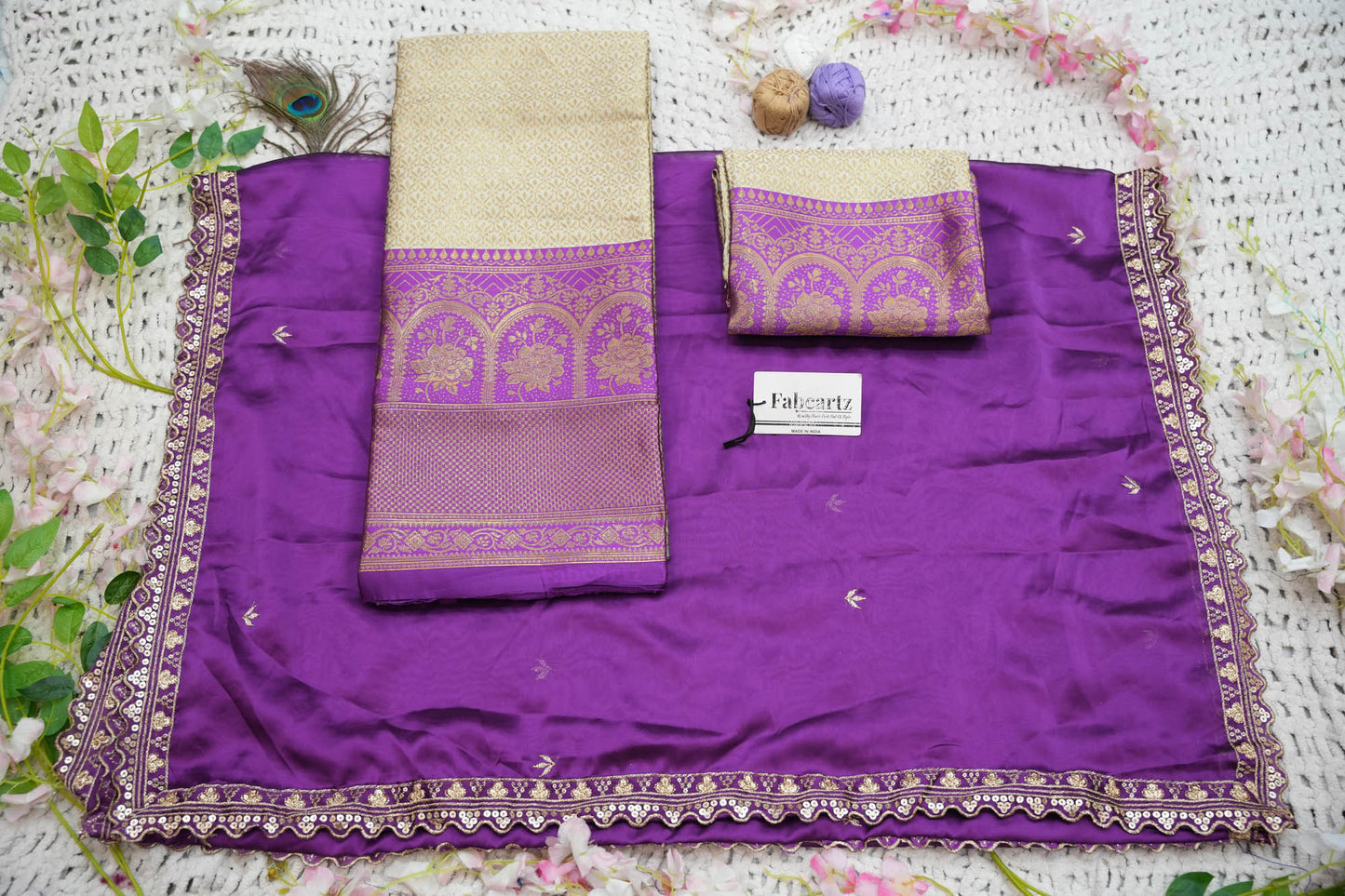 Oye!!Pattu Women's Woven Design zari work Half Saree with Embroidered Blouse and Dupatta