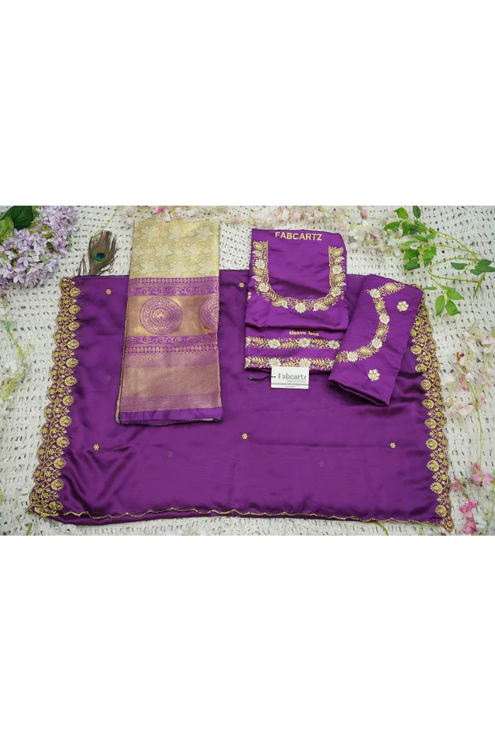 StarWars Women's Woven Design zari work Half Saree with Embroidered Blouse and Dupatta