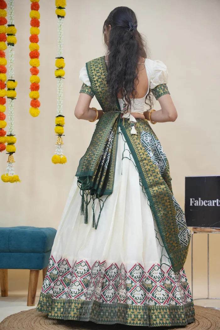 South Indian Festival Traditional Half Saree (GajjaPattu)