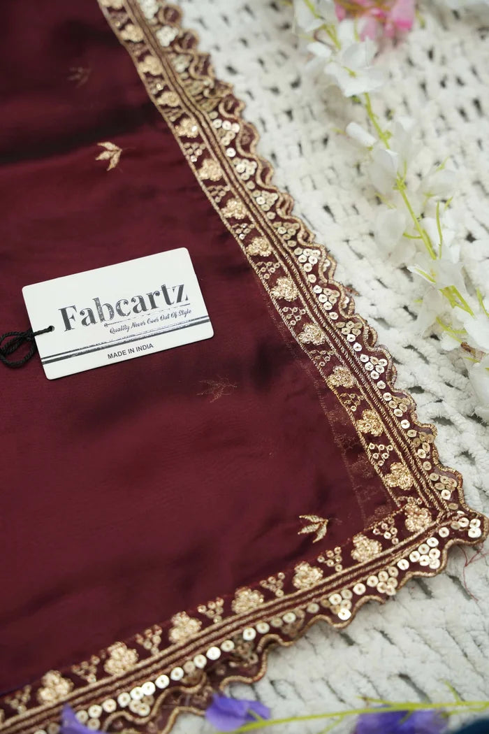 Oye!!Pattu Women's Woven Design zari work Half Saree with Embroidered Blouse and Dupatta