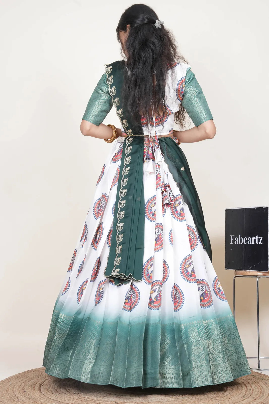 DigitalJacQ South Indian Festival Traditional Half Saree
