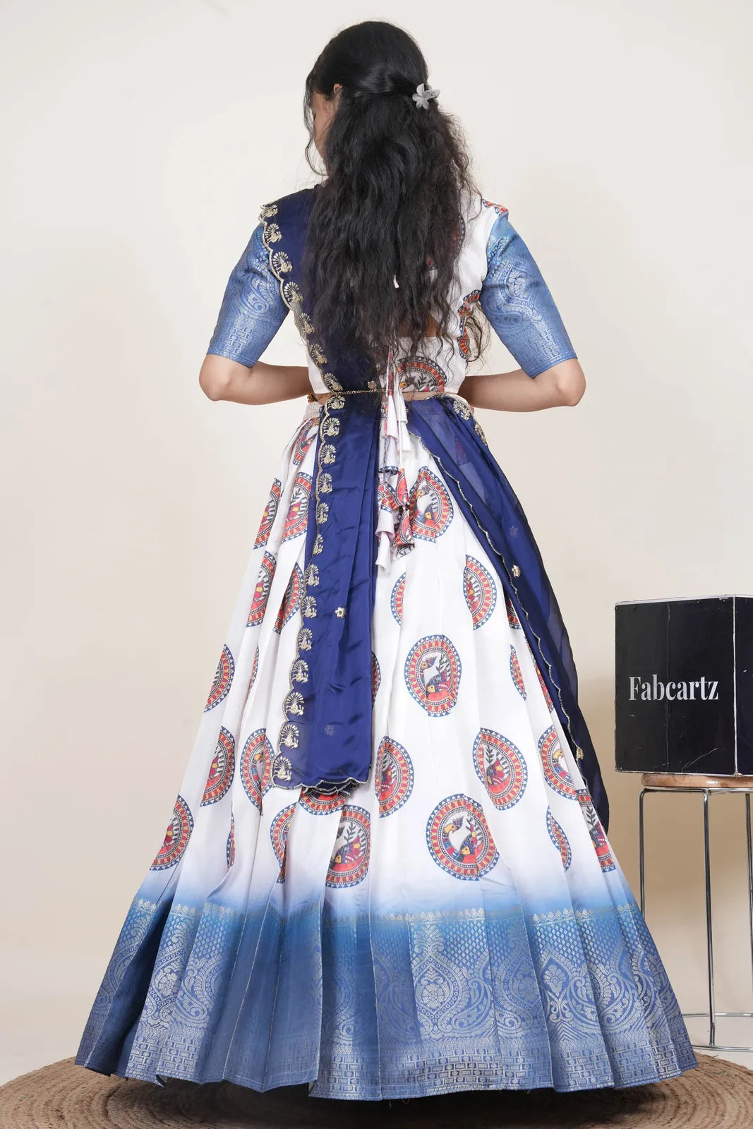 DigitalJacQ South Indian Festival Traditional Half Saree