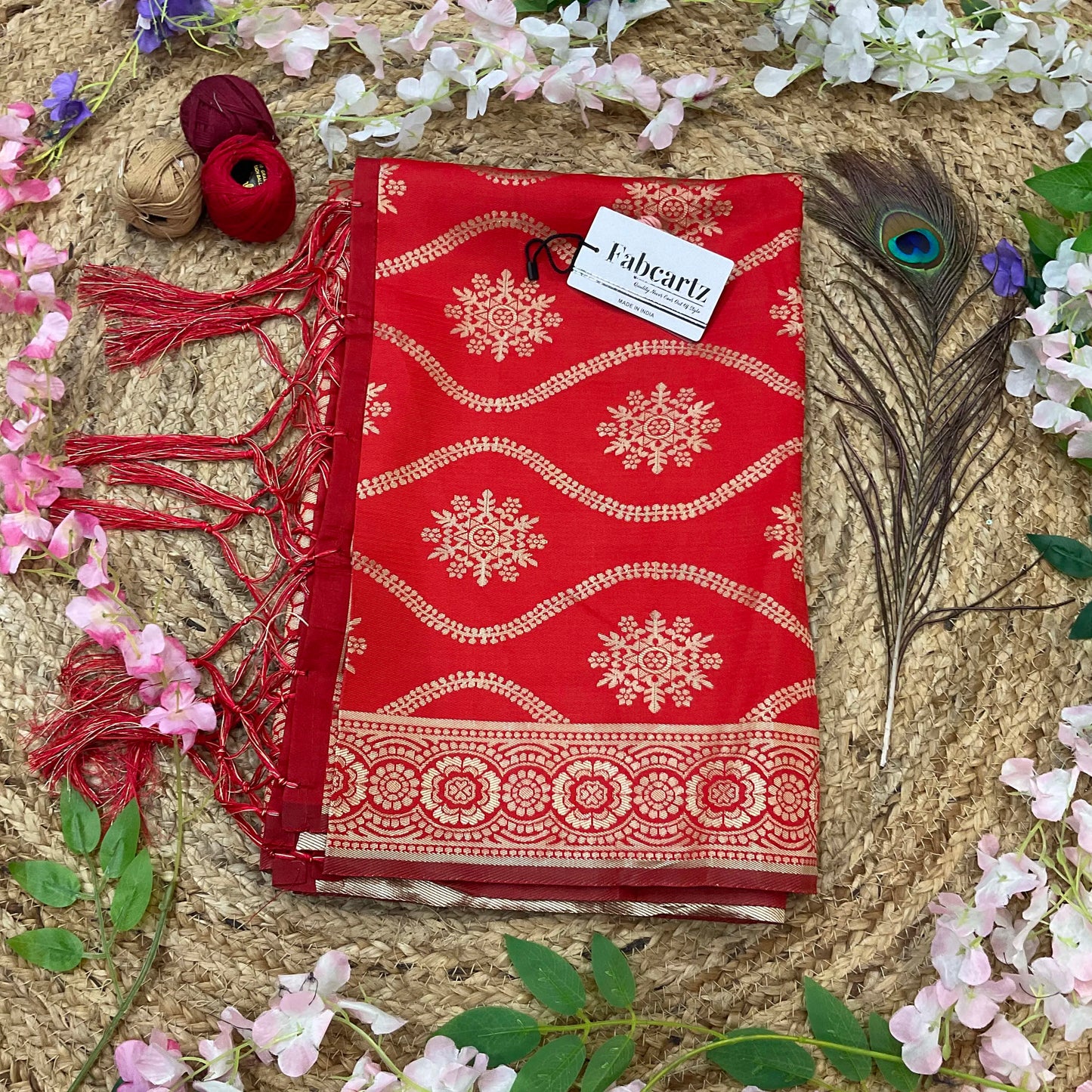 DiberaDup Beautiful Jacquard Woven Design Dupatta for women | Only Dupatta