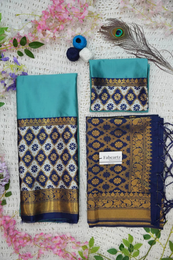 OnlinePattu South Indian Festival Traditional Half Saree