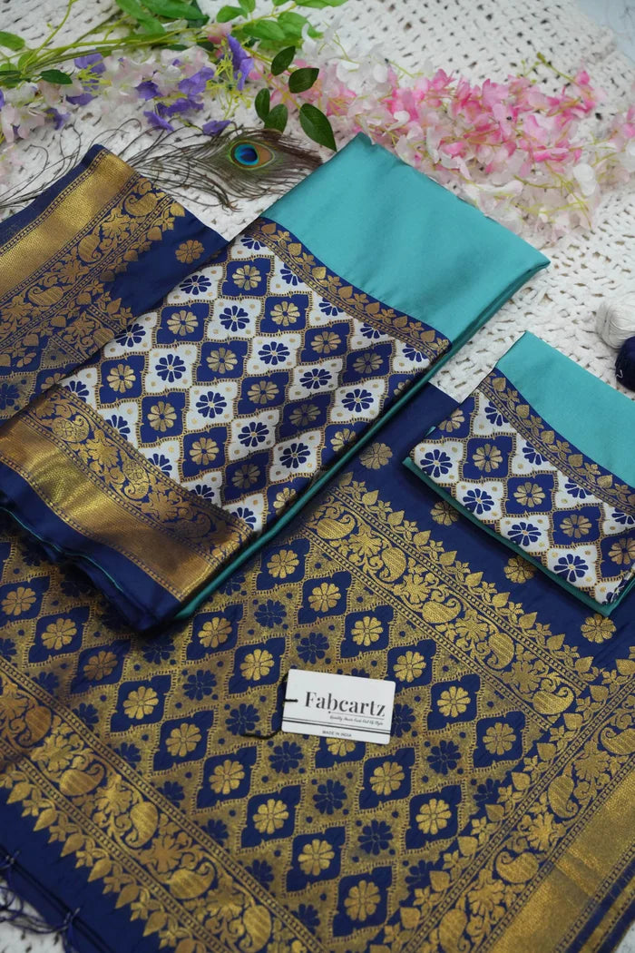 OnlinePattu South Indian Festival Traditional Half Saree