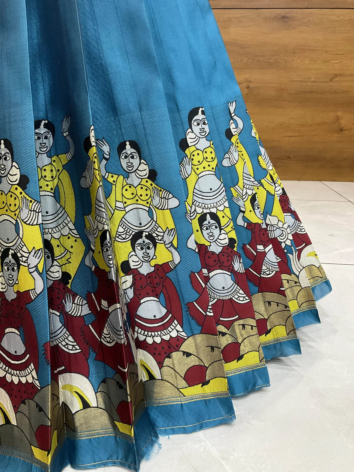 (Putrika) South Indian Festival Traditional Half Saree with Embroidered Blouse & Dupatta