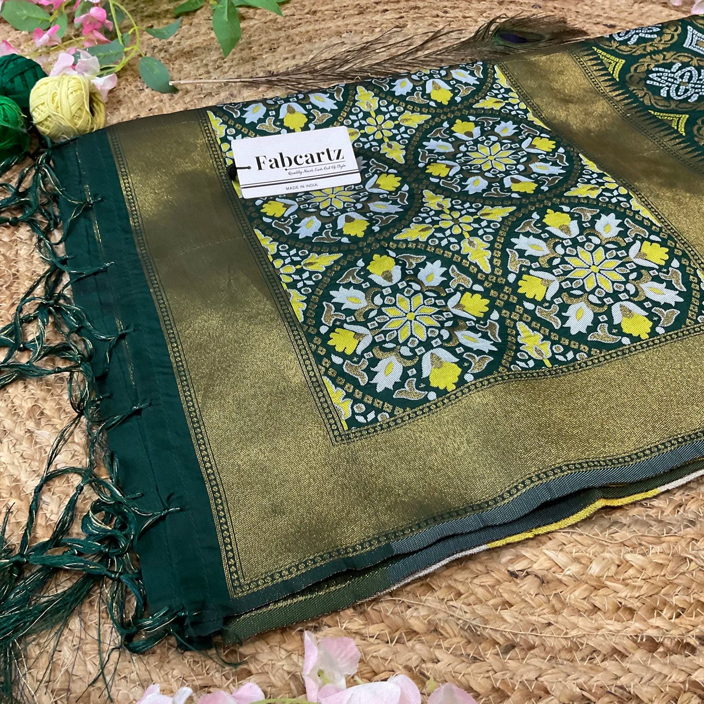 GolGolDup Beautiful Jacquard Woven Design Dupatta for women | Only Dupatta