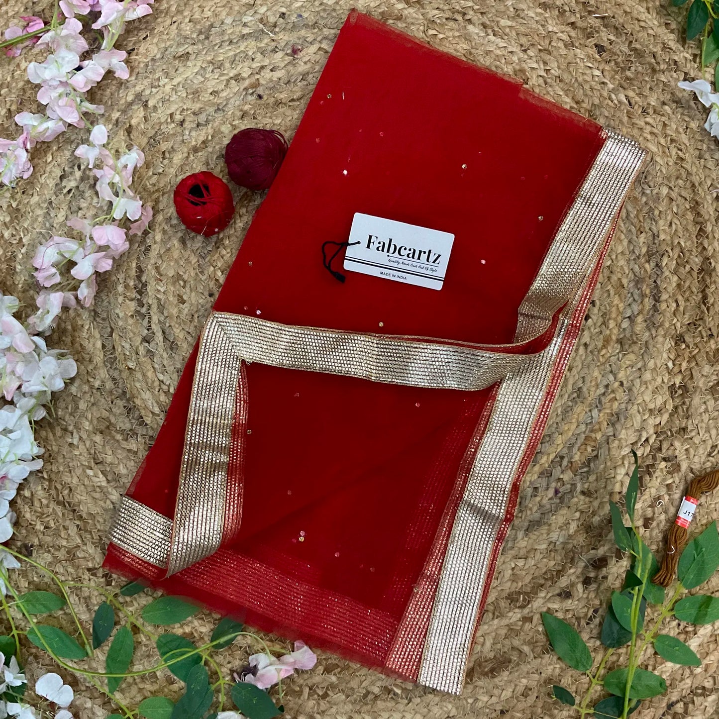 KanchiPuramDup Beautiful Lace & Beads work Net Dupatta for women | Only DupattaBeautiful Embroidery & Beads work Net Dupatta for women | Only Dupatta