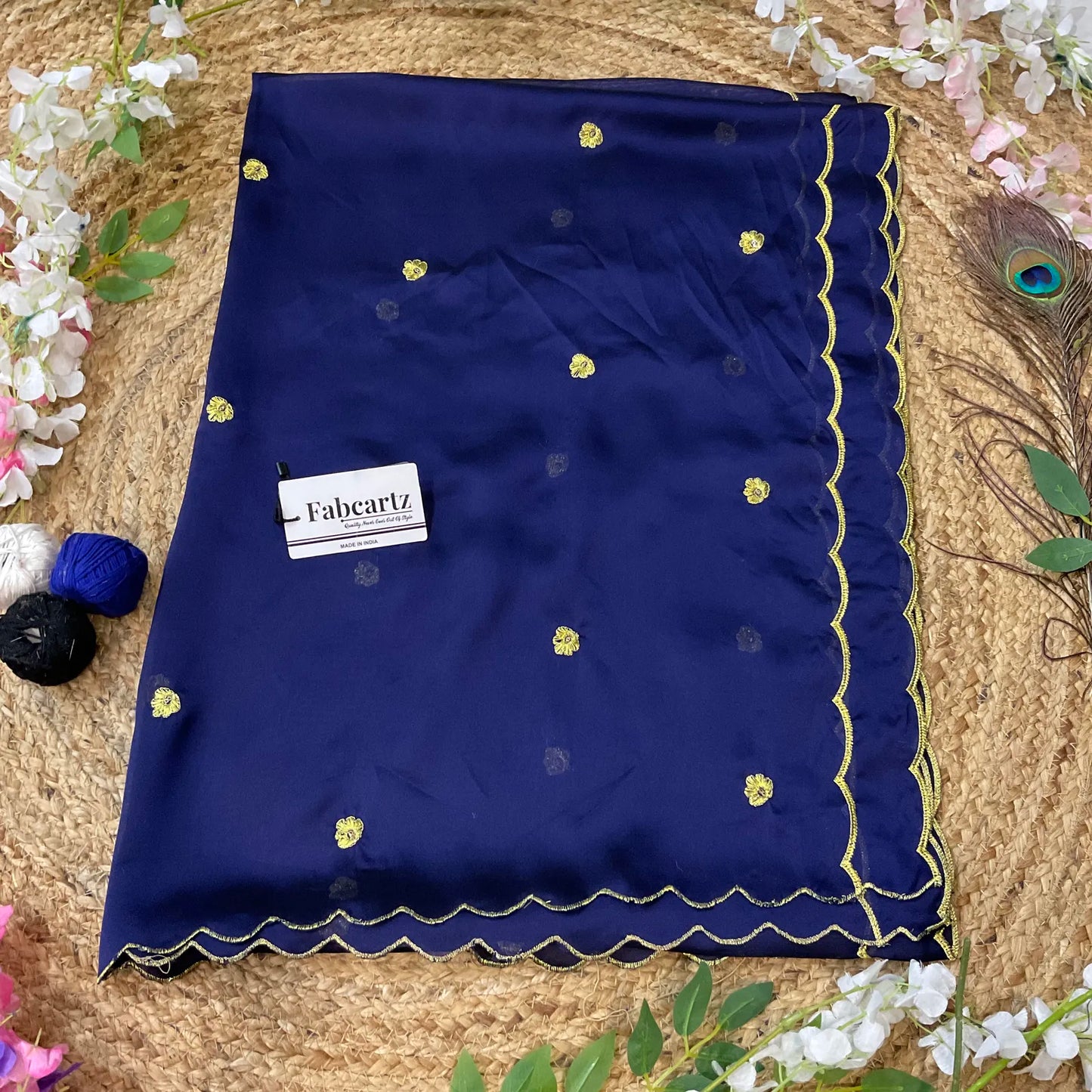 KomalDup Beautiful Embroidery work Rangoli Dupatta for women | Only Dupatta