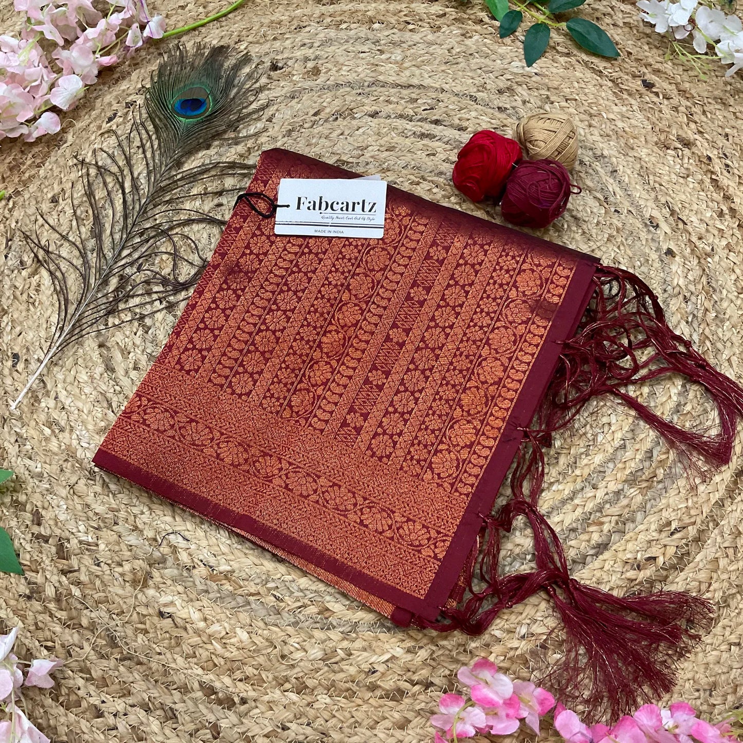 LichiSparrowDup Beautiful Jacquard Woven Design Dupatta for women | Only Dupatta