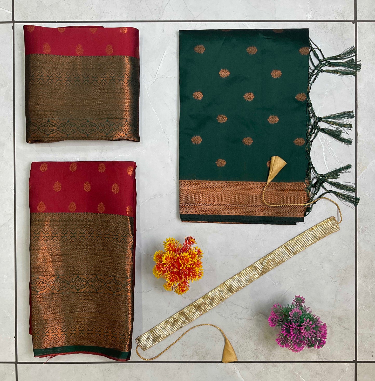 South Indian Festival Traditional Half Saree (Kantara)