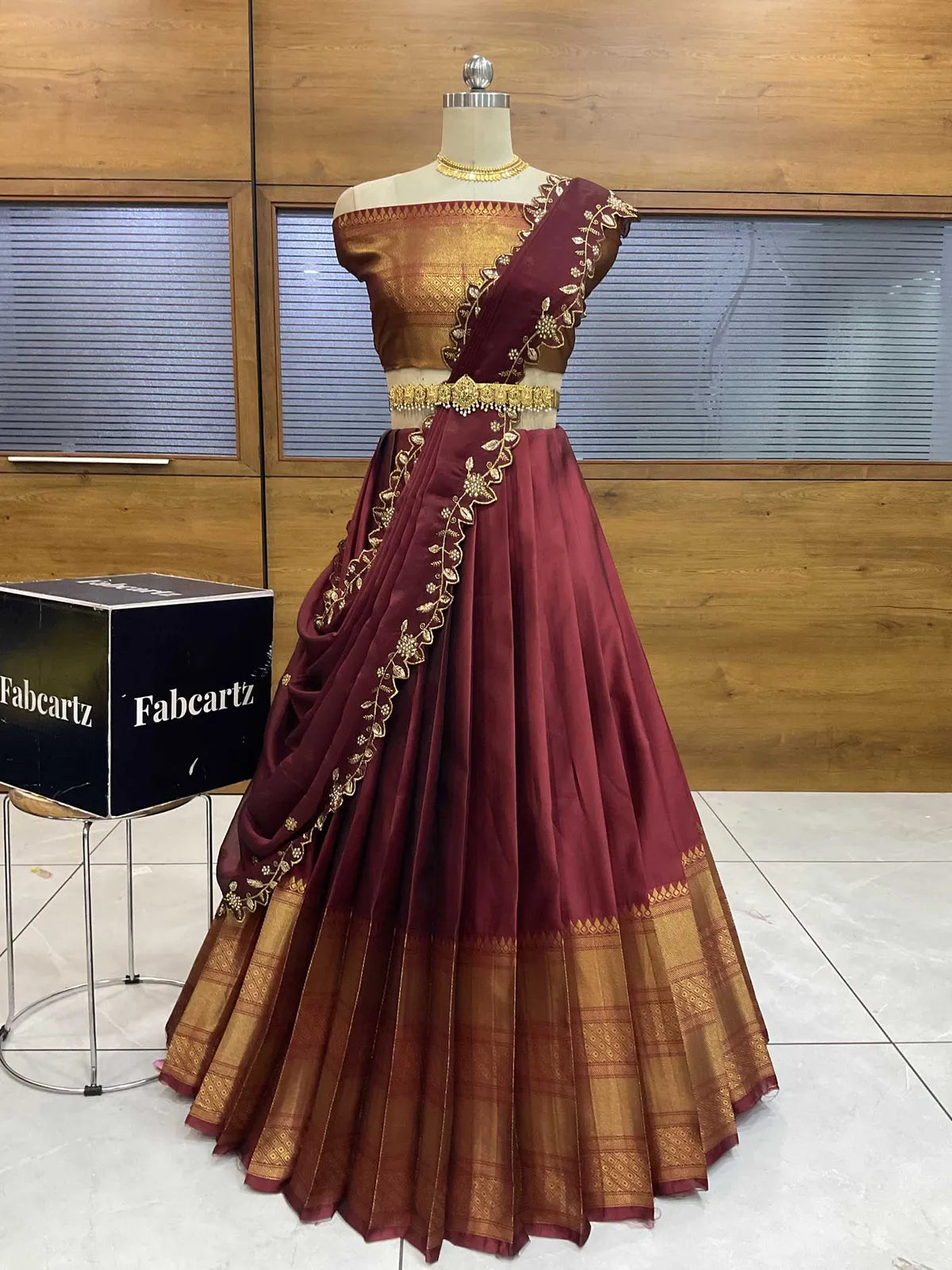 South Indian Festival Traditional Half Saree (NarayanRango)
