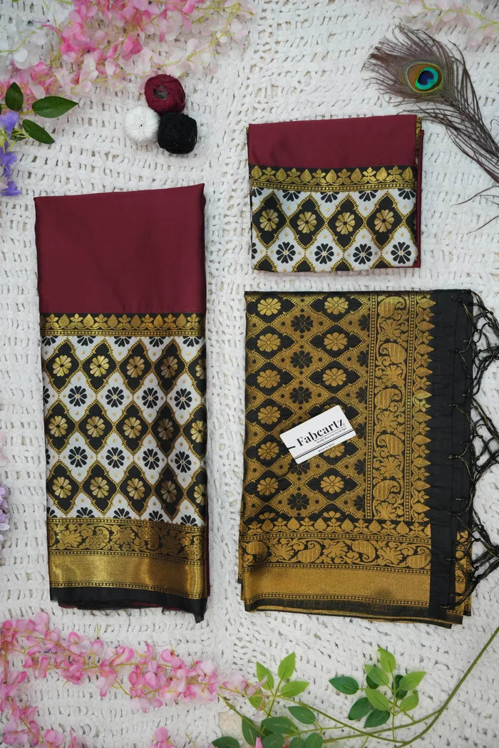 OnlinePattu South Indian Festival Traditional Half Saree