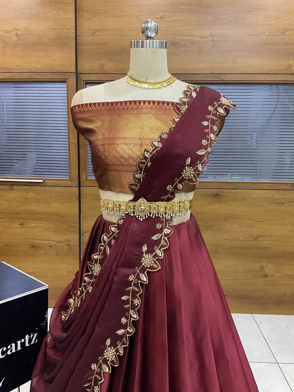 South Indian Festival Traditional Half Saree (NarayanRango)