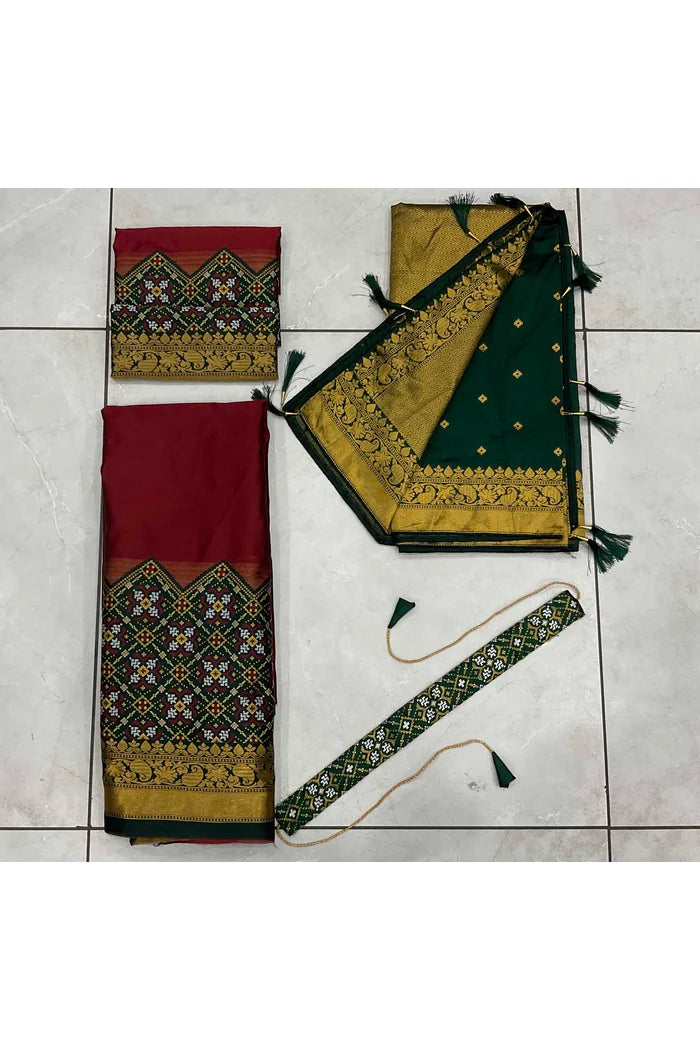South Indian Festival Traditional Half Saree (Patola)