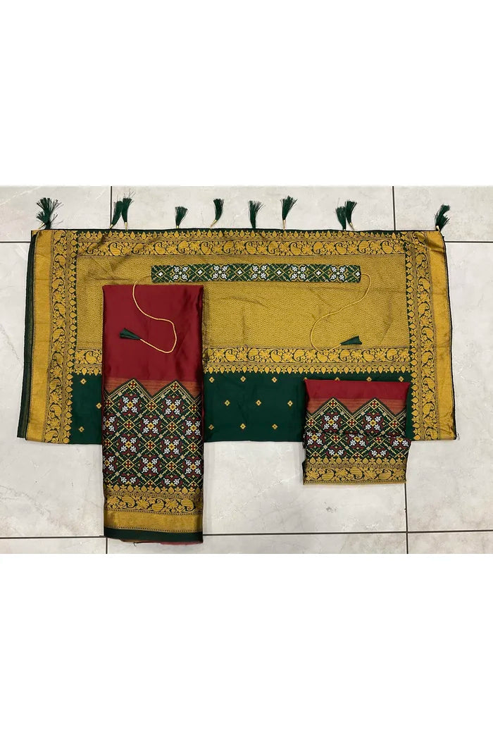 South Indian Festival Traditional Half Saree (Patola)