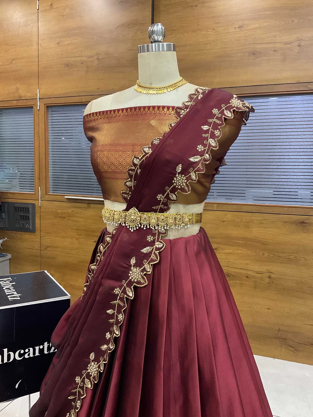South Indian Festival Traditional Half Saree (NarayanRango)