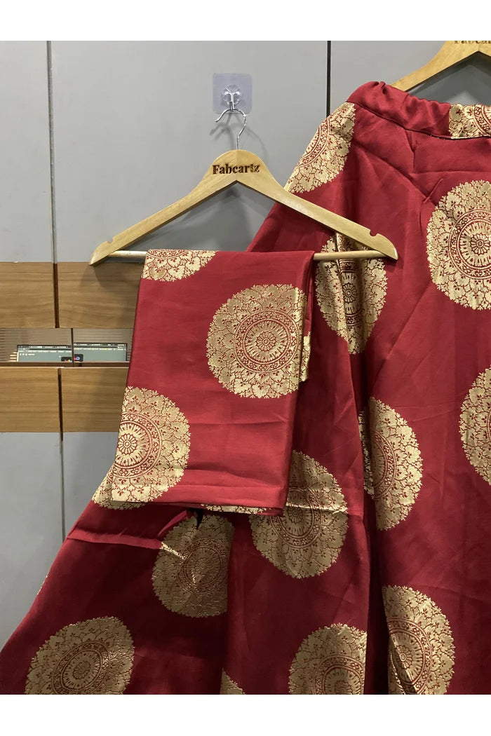 Gola CLEARANCE SALE Beautiful Banarasi Jacquard Lehenga choli with Rangoli Dupatta for Women