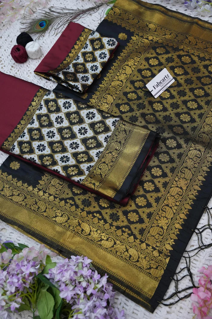 OnlinePattu South Indian Festival Traditional Half Saree
