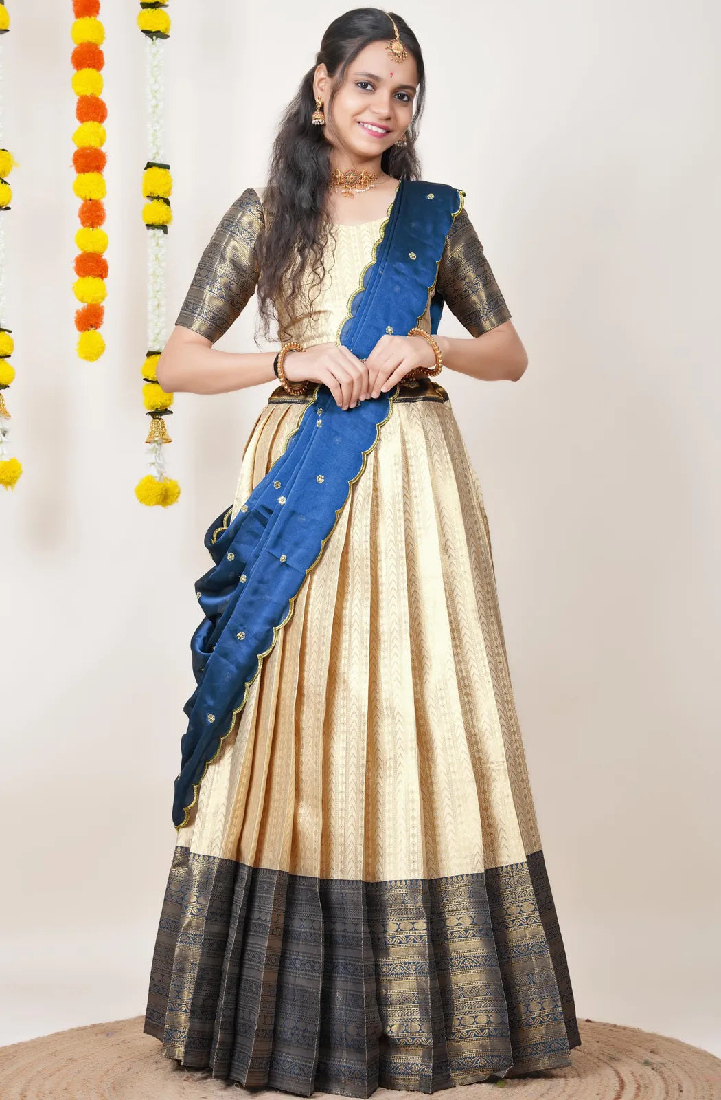 Rehani South Indian Festival Traditional Half Saree