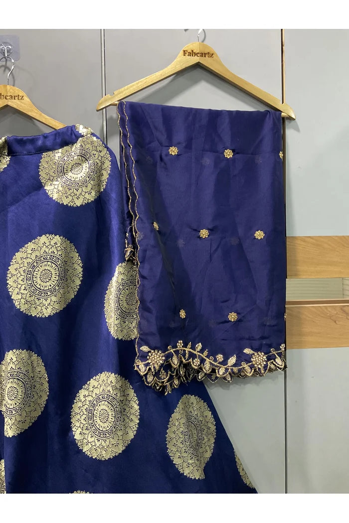 Gola CLEARANCE SALE Beautiful Banarasi Jacquard Lehenga choli with Rangoli Dupatta for Women