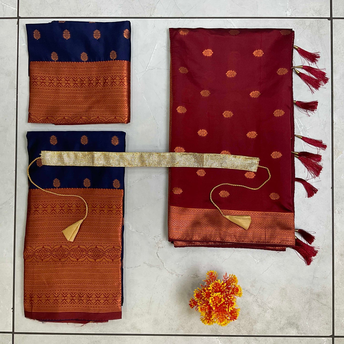South Indian Festival Traditional Half Saree (Kantara)