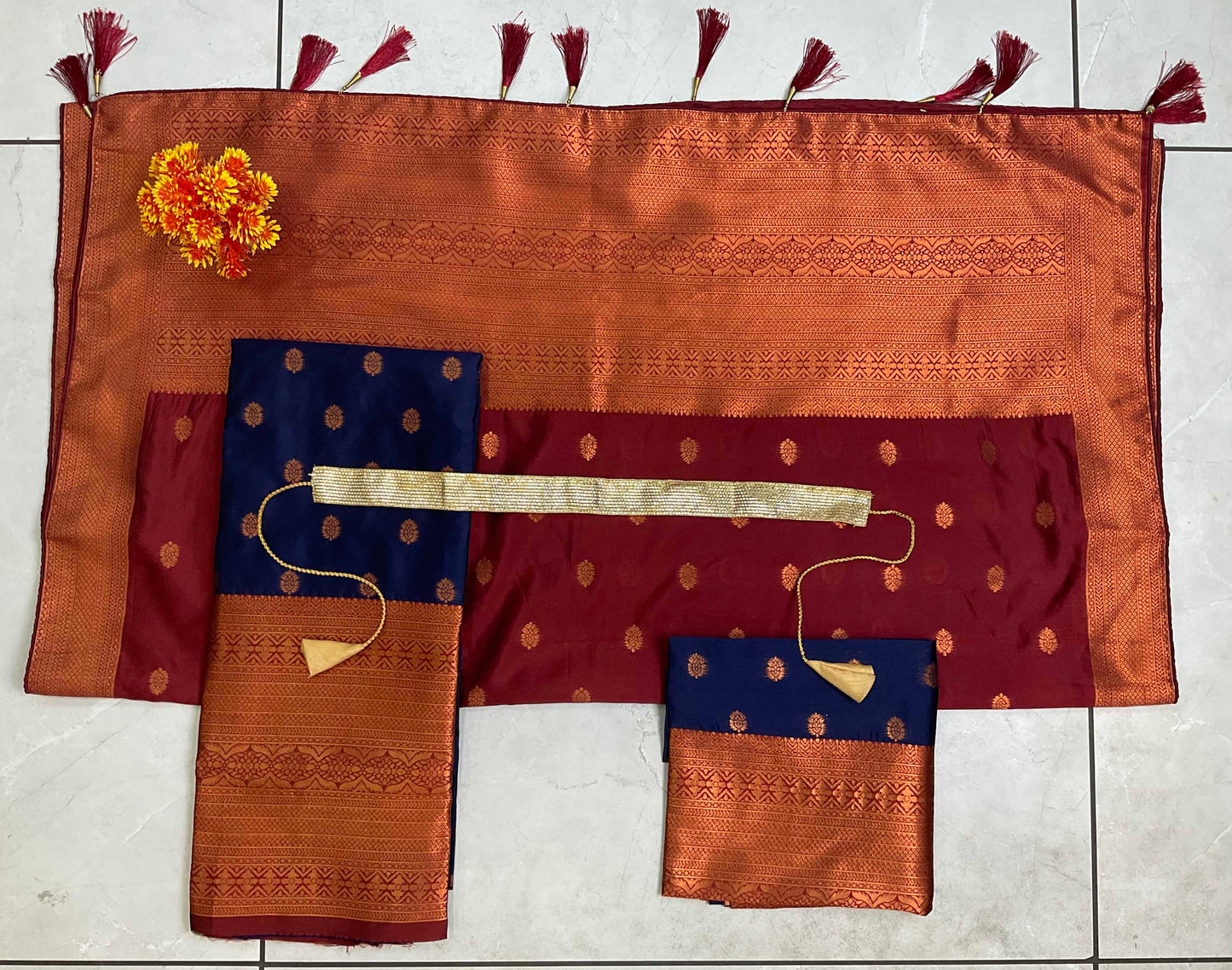 South Indian Festival Traditional Half Saree (Kantara)